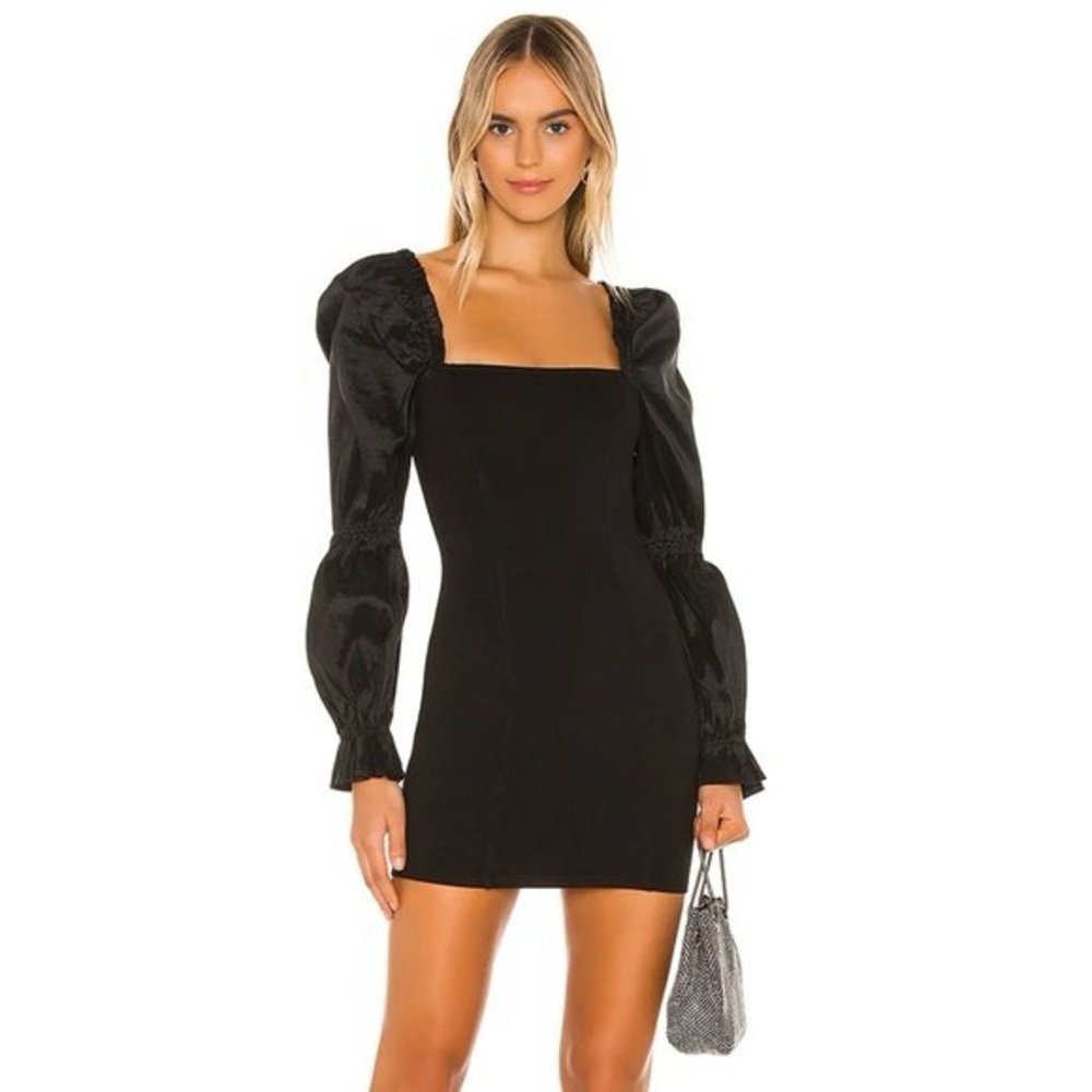 MAJORELLE Black Long Sleeve Dress